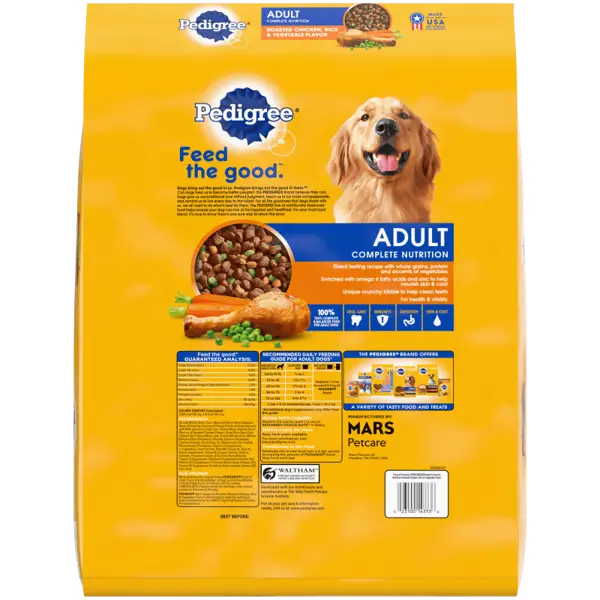 Pedigree Dry Dog Food Adult Roasted Chicken,Rice, & Vegetable Flavor