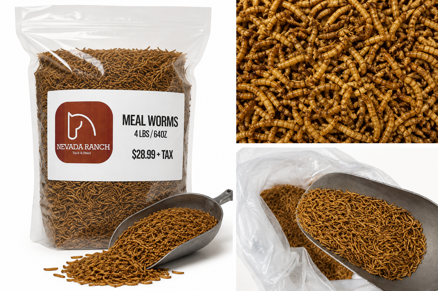 Nevada Ranch Premium Dried Mealworms – 4 lb