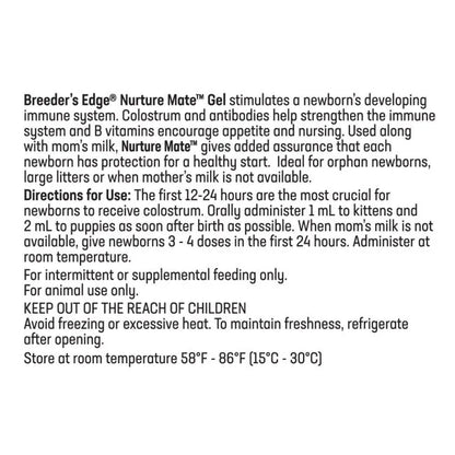 Breeder's Edge® Nurture Mate™ for Puppies & Kittens 30mL