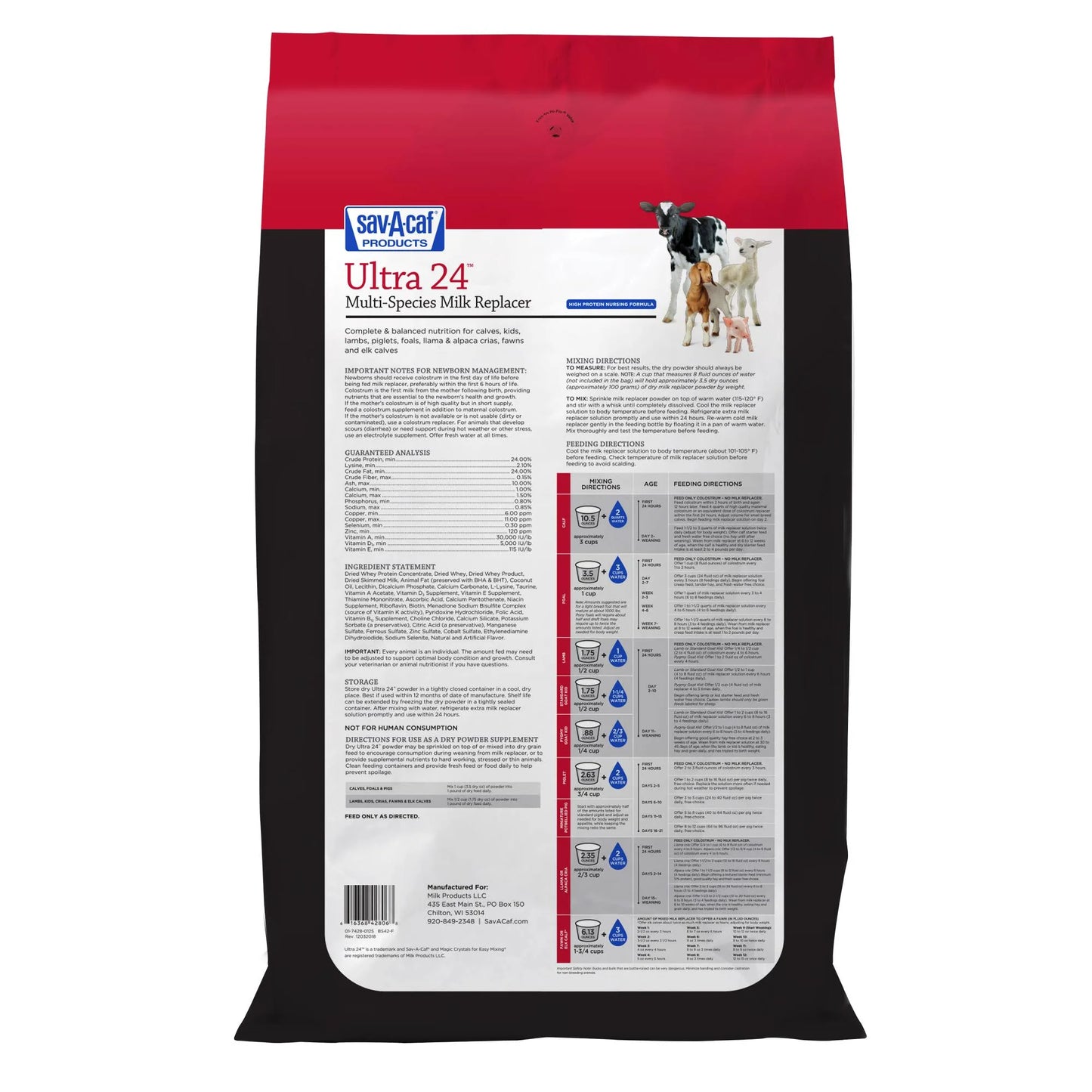 Ultra 24™ Multi-Species Milk Replacer 4LB