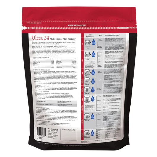 Ultra 24™ Multi-Species Milk Replacer 8lb