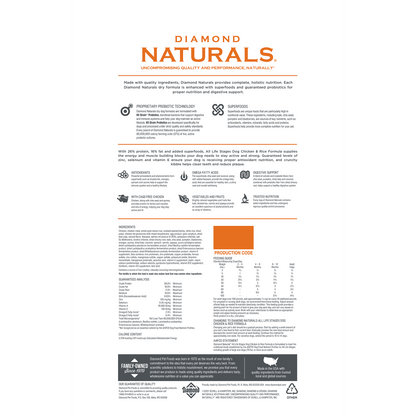 Diamond Naturals Chicken & Rice Formula